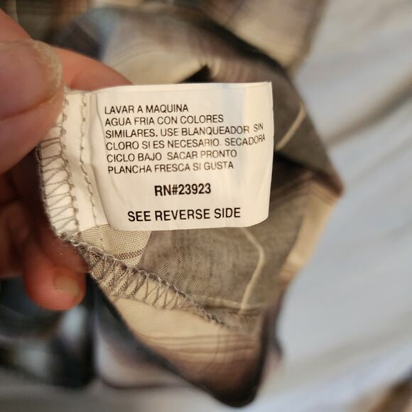 Canyon Guide Outfitters Men’s LT Plaid Pearl Snap Short Sleeve Western Cowboy - Picture 3 of 9